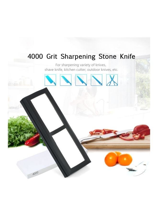 NIBEMINENT 4000 Grit Knife Sharpening Stone White/Black - Image 4