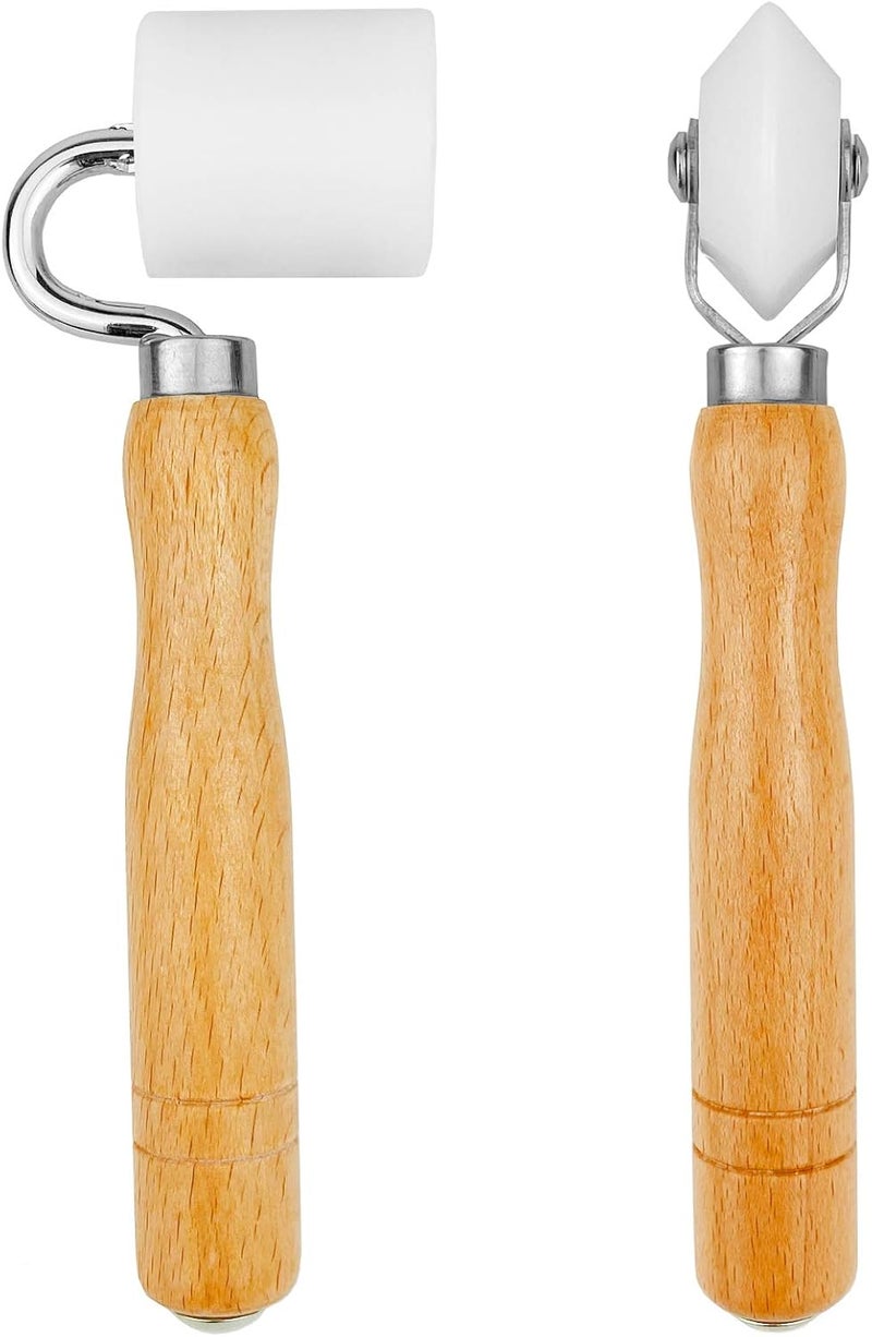 CARTINTS 2Pack Wallpaper Smoothing Roller, for Flat and Corner Wall Paper Installation, Roller Tool for Wallpaper, Contact Paper, Auto Car Audio Sound Deadening Application - Image 1