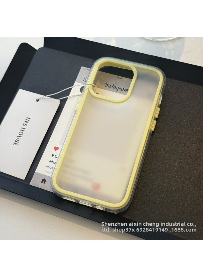 Simple Frame Three-in-one For Apple Mobile Phone Case New Multiple Models Available 