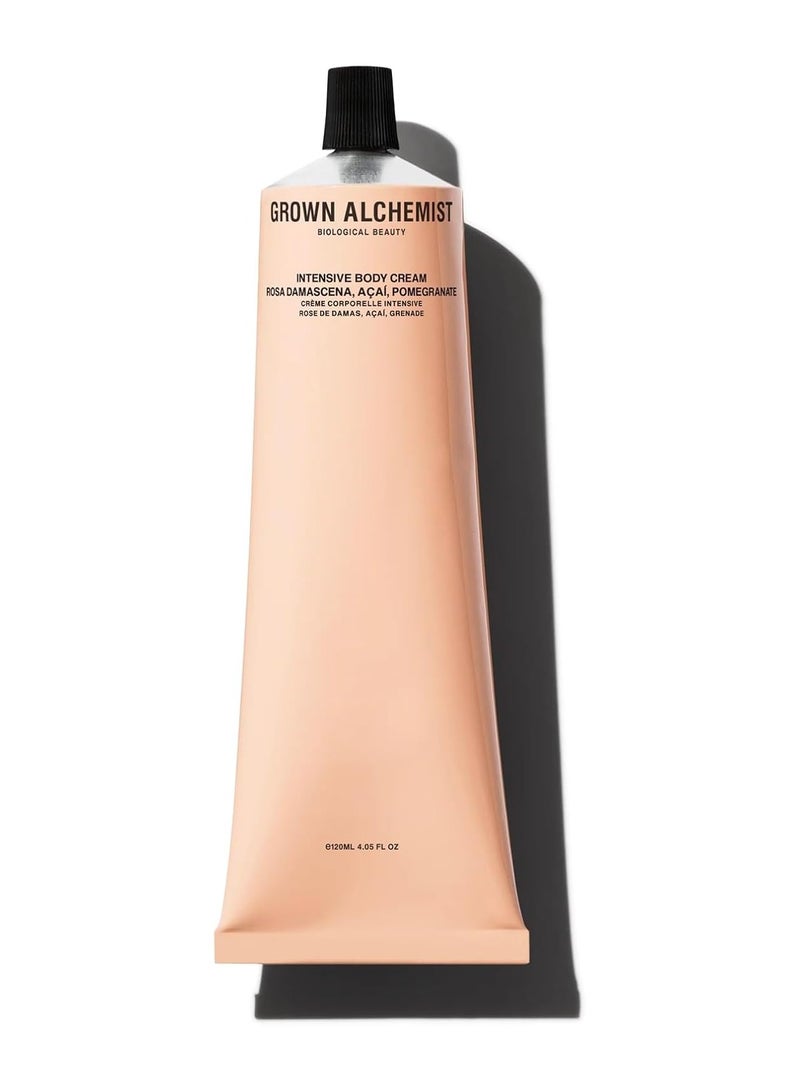Grown Alchemist Intensive Body Cream Rosa Pomegranate Bioactive Natural Body Skin Care Deeply Hydrating Moisturizer Paraphrase text Sooth Dry Skin Firming Skin Tightening Cream Body Lotion 120 ml - Image 1