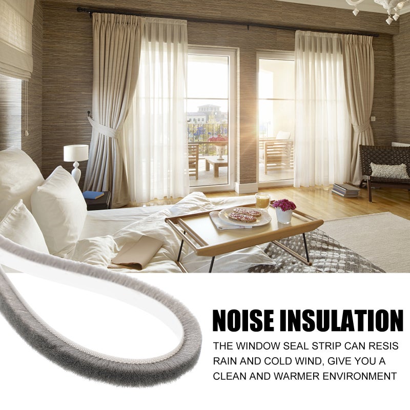 Self-adhesive Sealing Strip Wind-proof Brush Strip for Home Door Window - Image 5