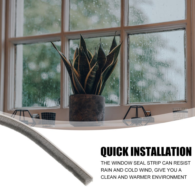 Self-adhesive Sealing Strip Wind-proof Brush Strip for Home Door Window - Image 4