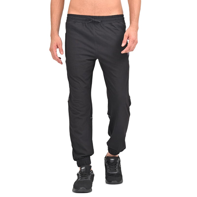 Pepe Jeans Men's Solid Stretchable Track Pant- Black- X-Large - Image 5