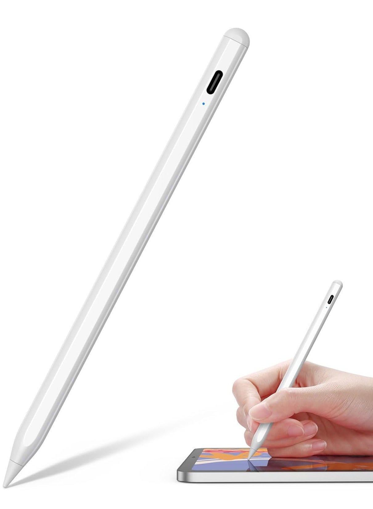 Stylus Pen for iPad 2018 2024 NTHJOYS for Apple iPad Pencil with Palm Rejection Magnetic Tilt Sensitivity Work for iPad Pro 11"/12.9" iPad Mini 5/6 iPad Air 3/4/5 iPad 6/7/8/9/10