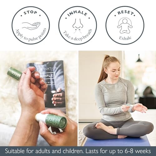 Scentered Aromatherapy Balm Stick Duo for Stress-Relief & Meditation - Roll On Essential Oil Blends of Frankincense, Oud, Chamomile - Aromatherapy Gifts for Women - De-Stress & Escape - Image 5