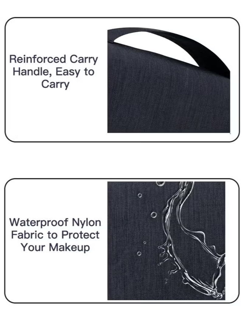 Hanging Travel Toiletry Bag for Men and Women, Hygiene Bag, Waterproof and Multifunctional Cosmetics Organizer for Accessories/Shaving/Grooming/Cosmetic/Toiletries - Image 3