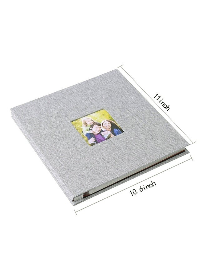 Windowed Self-adhesive Laminated Album - Family Photo Album, DIY Adhesive Handmade Stamp Album, 40 Pages, 28x27cm (Off-White) - Image 2