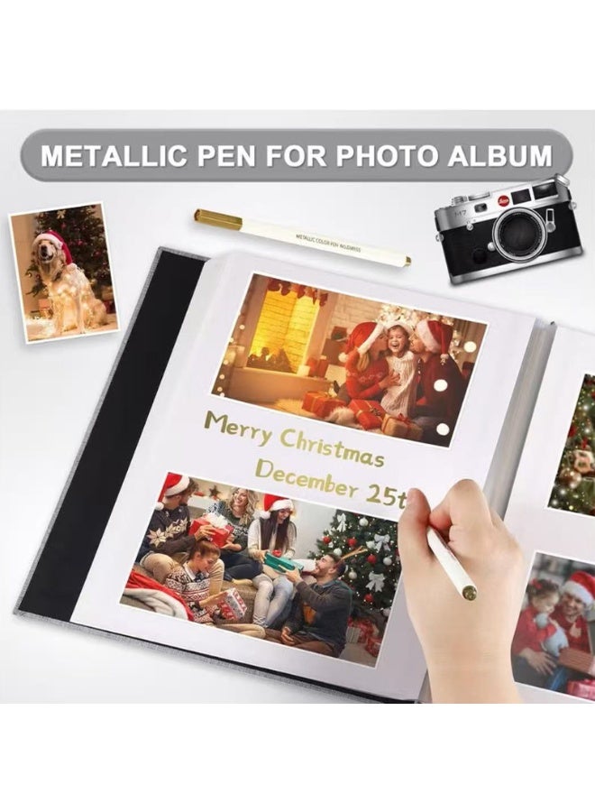 Windowed Self-adhesive Laminated Album - Family Photo Album, DIY Adhesive Handmade Stamp Album, 40 Pages, 28x27cm (Off-White) - Image 4