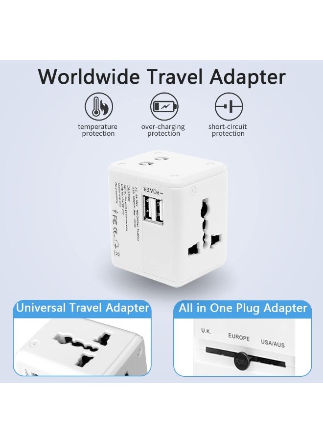 Raxoom UK to US Plug Adapter with USB C , 5 in 1 UK to USA Plug Adaptor with 4 USB Ports(3 USB+1 Type C),America Travel Adapter Converter Plug for American,Canada,Thailand, Mexico (Type B Socket)  - Image 4