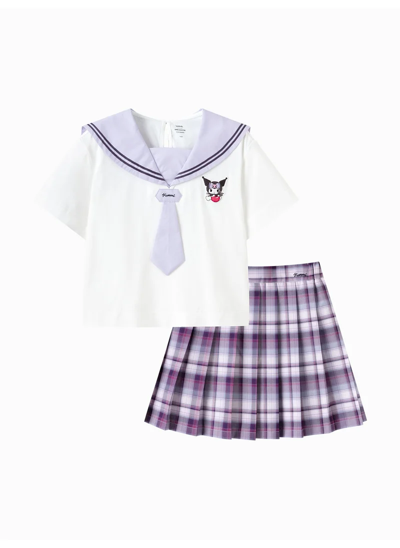 Balabala Kids Girl Woven short sleeve suit