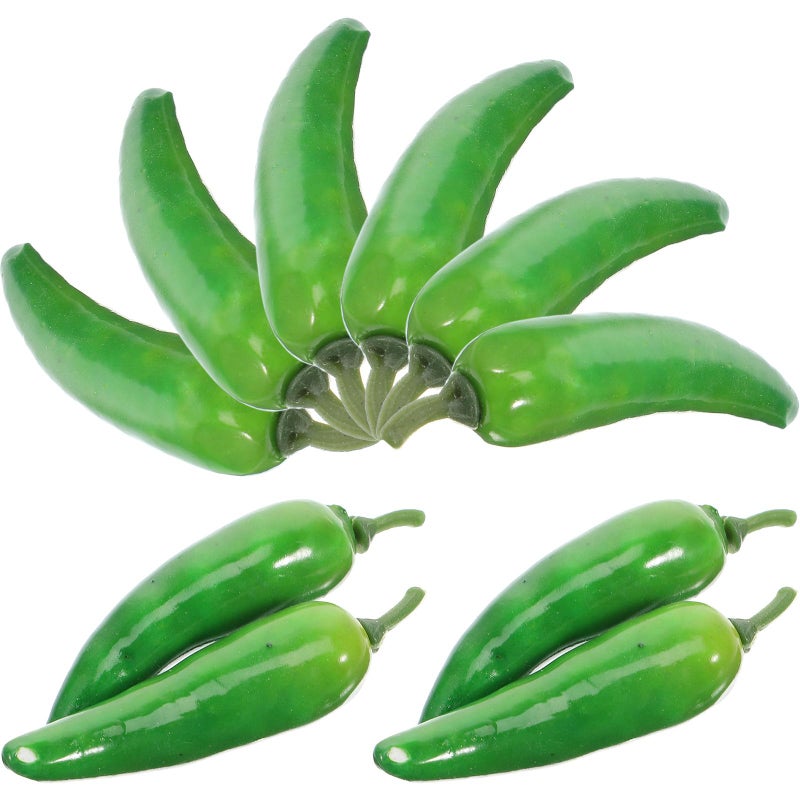 Realistic Foam Artificial Chili Peppers 30Pcs For Home Kitchen Decor Photography Props - Image 2