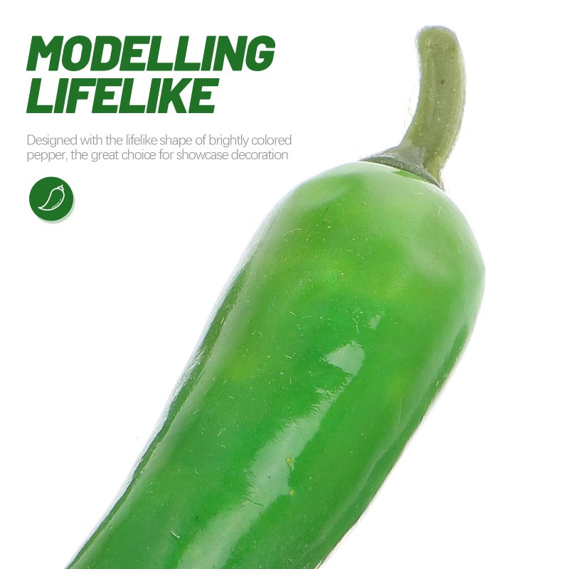Realistic Foam Artificial Chili Peppers 30Pcs For Home Kitchen Decor Photography Props - Image 5