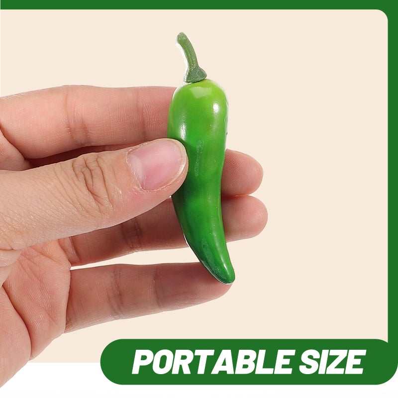 Realistic Foam Artificial Chili Peppers 30Pcs For Home Kitchen Decor Photography Props - Image 3