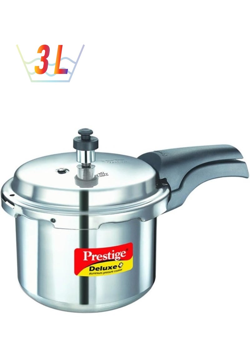 Prestige Deluxe Plus  Aluminium Pressure Cooker Compatible with Gas Stovetop & Induction Stovetop 3Liters - Image 1
