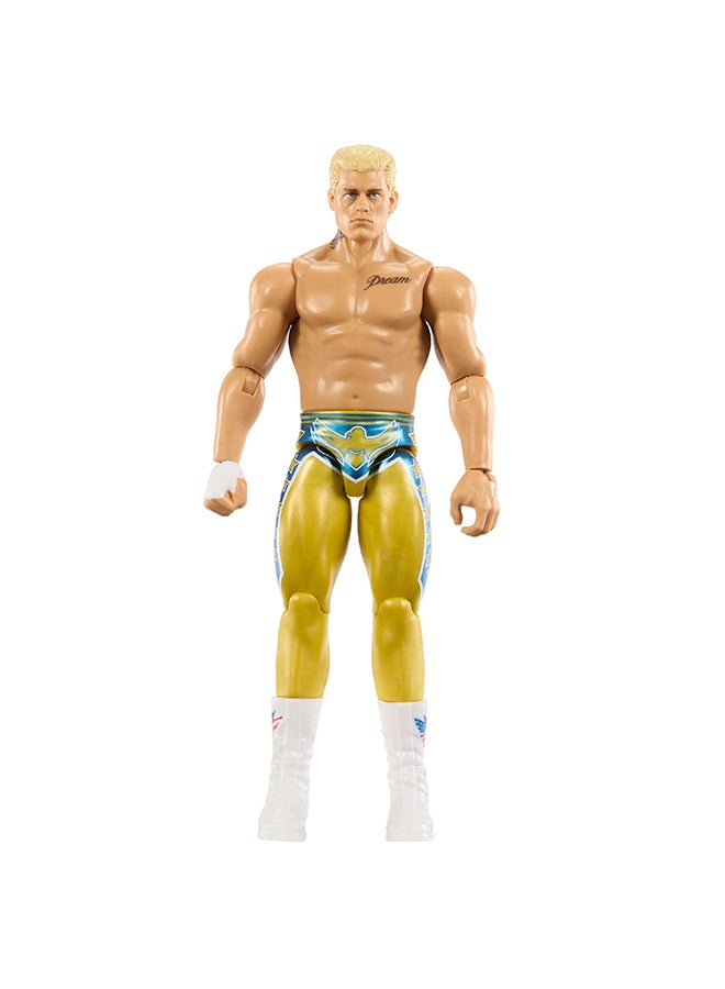 WWE Mattel WWE Cody Rhodes Action Figure, Main Event Series #159, 6-inch Collectible Superstar with 14 Articulation Points & Life-Like Look - Image 1