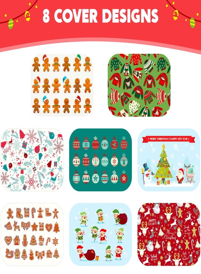 JOYIN 48 Pcs Christmas Cookie Tins with Lids for Gift Giving, Rectangular Treat Foil Containers, Disposable Food Storage Pan for Holiday Leftovers Goodie Container or Cookie Exchange - Image 2