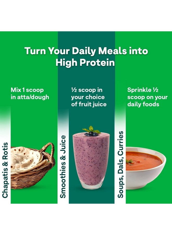 OZiva Organic Plant Protein for Everyday Fitness | 30g Protein - Pea Isolate | Complete Plant Protein Powder | No Added Sugar, Certified Clean & Vegan (Unflavoured, 500 gms shaker) - Image 4