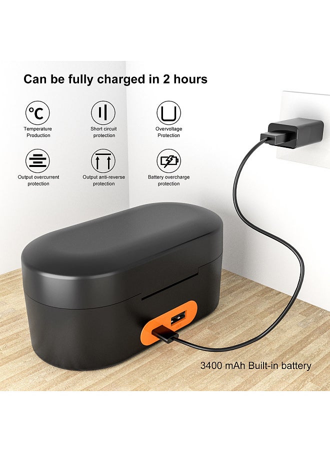 ZGCINE ZG-R30 Wireless Microphone Charging Case 3-slot Charging Box Built-in Large Capacity Battery