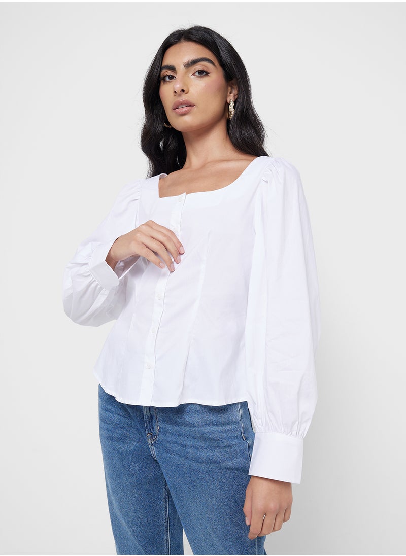 VERO MODA Square Neck Puff Sleeve Top  - Image 1