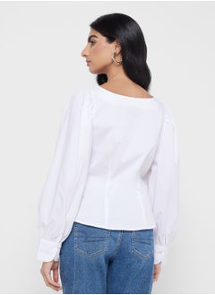 VERO MODA Square Neck Puff Sleeve Top  - Image 2