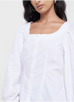 VERO MODA Square Neck Puff Sleeve Top  - Image 3