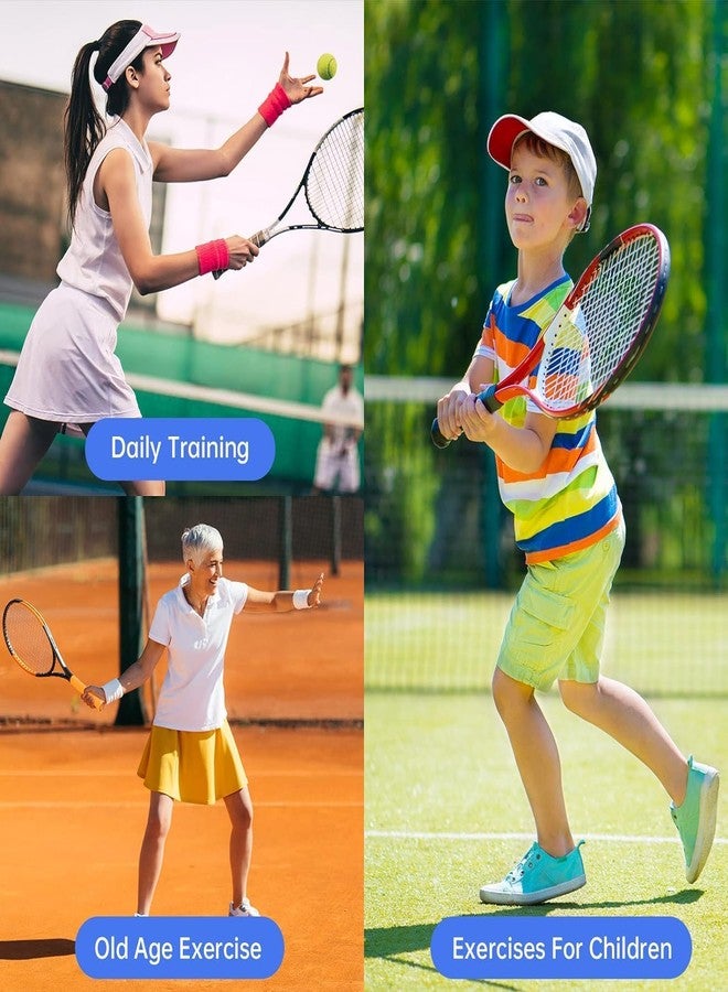 Veemok Tennis Ball Rebounder with Elastic Rope - Solo Tennis Trainer for Adults & Kids, Portable Tennis Practice Equipment for Solo Training Bounce Back Tennis Ball Rebounder | Beginners - Image 5