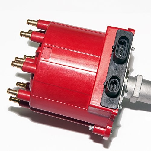 MAS Small Block Big Block EFI TBI Distributor 1987-1997 5.0L 5.7L 7.4L Compatible With Cadillac Chevy C/K Pickup Truck Van Camaro 305 350 454 HEI652R Red Cap 110-3952 GM19 - Image 5