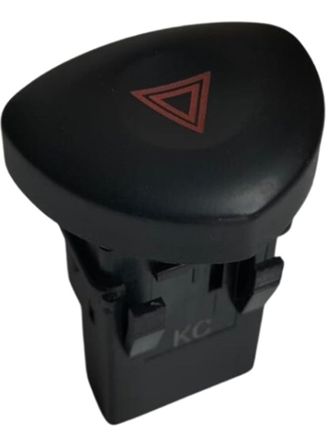 DNC Auto Part زر وميض الخطر لرينو كليو 2، ترافك، ماستر - أسود  - Image 1