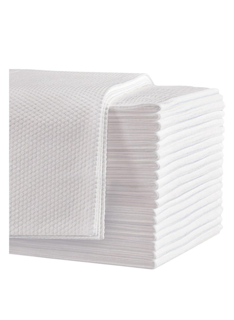 Generic Disposable Dry Wipes, 50 Pack - Ultra Soft Non Woven Hand, Body Towel, Incontinence, Baby Care, Skincare/Cleansing, Personal Care & Surface Cleaning, Multipurpose Tissue Durable - Image 1