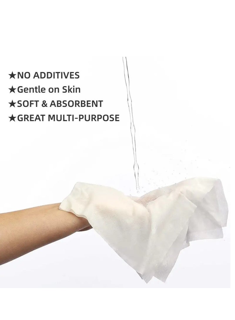 Generic Disposable Dry Wipes, 50 Pack - Ultra Soft Non Woven Hand, Body Towel, Incontinence, Baby Care, Skincare/Cleansing, Personal Care & Surface Cleaning, Multipurpose Tissue Durable - Image 3