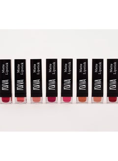 IDIVA Matte Lipstick, 8 different colors, long lasting up to 16 H  - Image 4