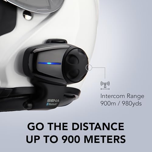 Sena SMH10-10 Motorcycle Bluetooth Headset/Intercom Communication System (Single) - Image 5