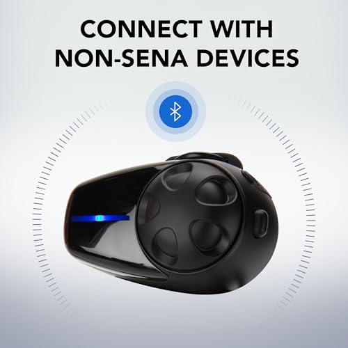 Sena SMH10-10 Motorcycle Bluetooth Headset/Intercom Communication System (Single) - Image 3