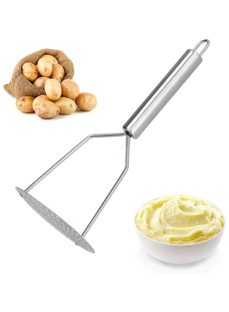 أوزيغالور هرّاسة بطاطس من الفولاذ المقاوم للصدأ شديدة التحمل - يدوية الشكل مستديرة الشكل، أداة مطبخ متعددة الاستخدامات - Image 5