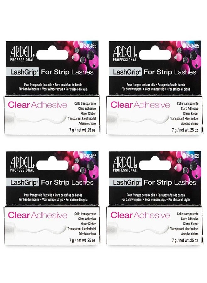 Ardell LashGrip Eyelash Adhesive for Strip Lashes - Clear Eye Lash Glue Long-Lasting, 0.25 oz, 4-Pack - Image 1