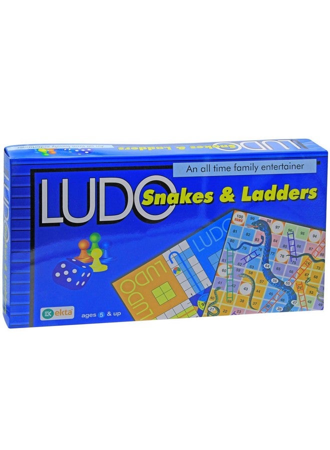 Ekta Ludo & Snakes and Ladder Board Game for Kids Leisure Time Family Game - Image 1