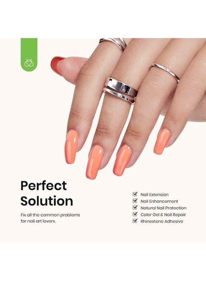 beetles Gel Polish Beetles 3Pcs 15Ml Top And Base Coat Builder Nail Gel Set No Wipe Gel Top Coat Base Gel Builder Extension Gel For Nails Shine Finish And Long Lasting Nail Protection Soak Off Led Gel Glossy Gel  - Image 3