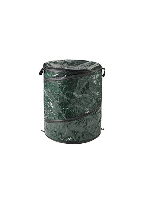 Trademark Global Happy Camper Pop-up Trash Bin 75-5568 Green