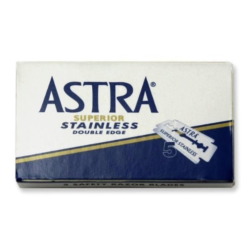 Astra - Blue Superior Stainless Double Edge Razor Blades - Image 1