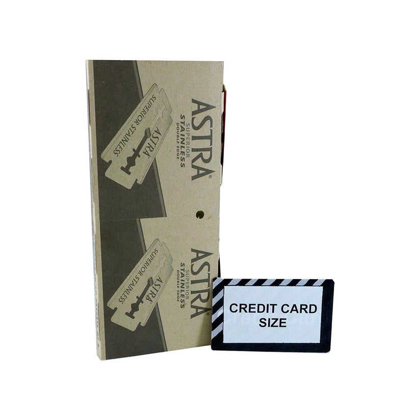 Astra - Blue Superior Stainless Double Edge Razor Blades - Image 3