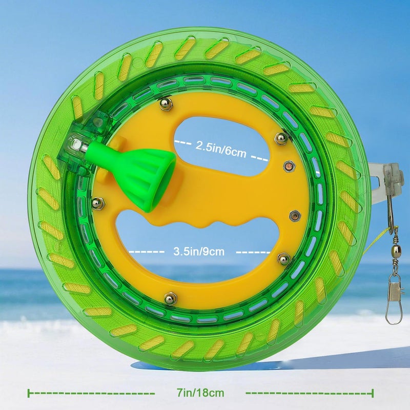 Honbo Kite String Spool for Adults and Kids,Kite String Reel with Bearing Structure, Foldable Handle, 300m/1000ft Line - Ideal Kite Flying Accessories - Image 2