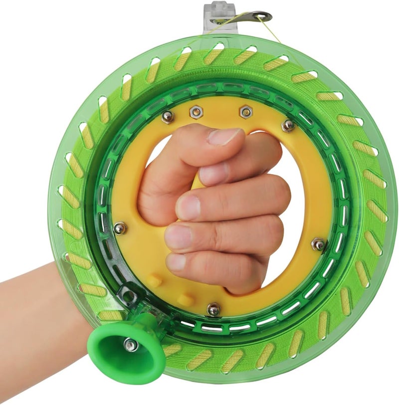 Honbo Kite String Spool for Adults and Kids,Kite String Reel with Bearing Structure, Foldable Handle, 300m/1000ft Line - Ideal Kite Flying Accessories - Image 1