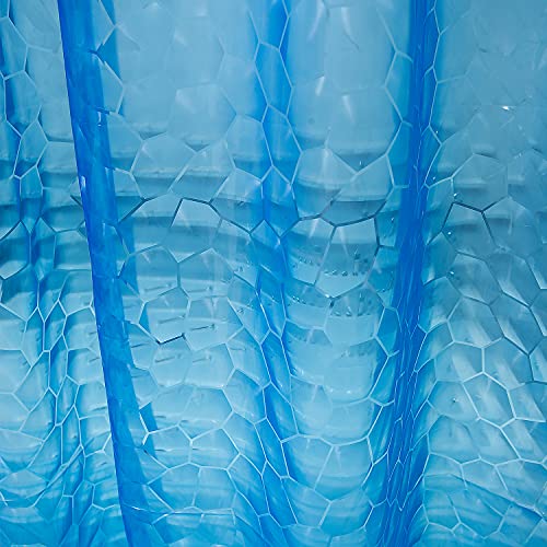 Bostofy Waterproof EVA Thick Shower Curtain Liner with Heavy Duty 3 Bottom Magnets for Shower Stall, Bathtubs, 3D Pebble Pattern, 72 x 72,12 Hooks - Image 2