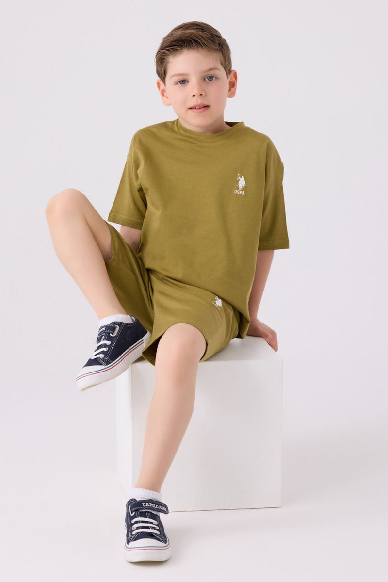 U.S. Polo Assn. Boys' Henna Green Bermuda Set  - Image 3