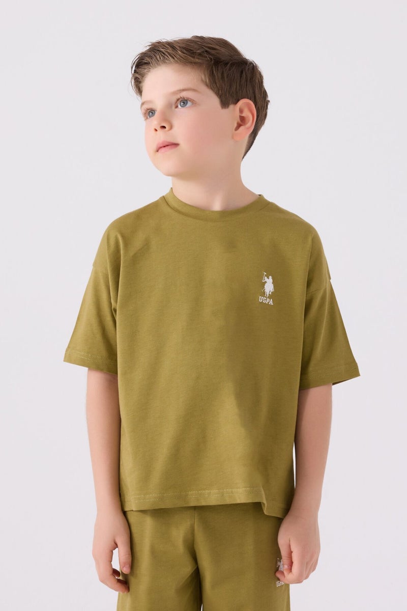 U.S. Polo Assn. Boys' Henna Green Bermuda Set  - Image 2