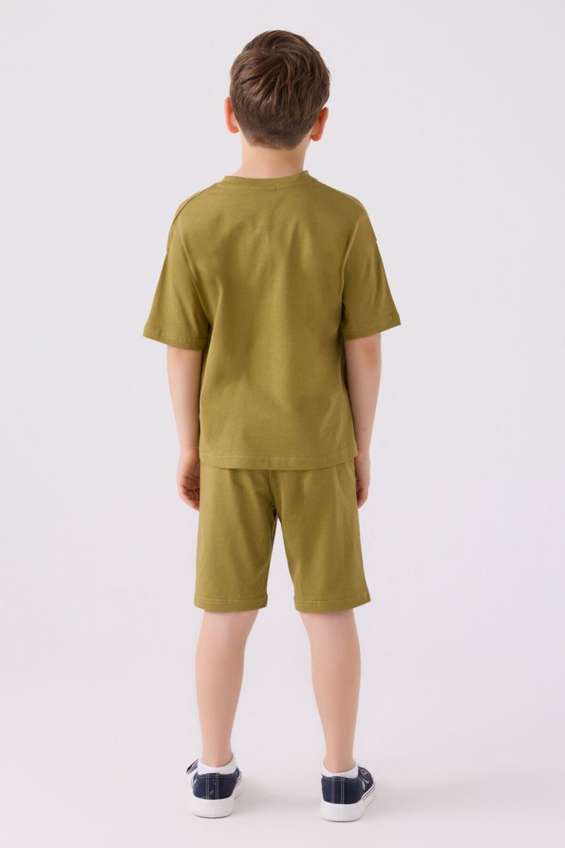 U.S. Polo Assn. Boys' Henna Green Bermuda Set  - Image 5