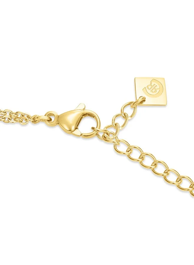شيروتي 1881 Gabriella Gold Plated Small Necklace for Women with Crystals