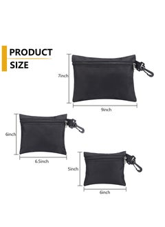 Excefore Tool Bags Canvas, Small or Heavy Duty Tool Organizer, Small Parts Tool Organizer Bag, Small Tool Bags with Zipper & Carabiner Clip, Tool Pouches For Men/Car/Motorcycle  - Image 2