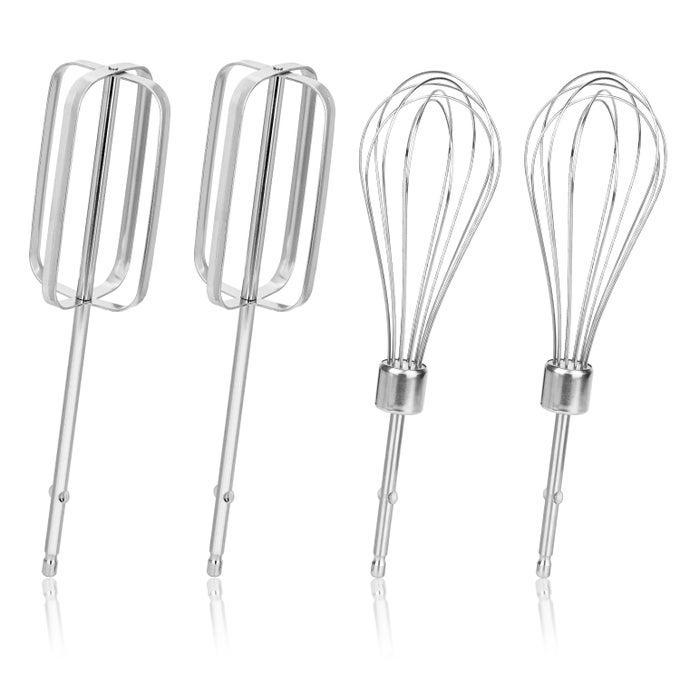 4PCS HAND MIXER BEATERS ATTACHMENTS SET 2 STYLES STAINLESS STEEL HANDHELD MIXER REPLACEMENT BEATERS ELECTRIC MIXER PARTS ACCESSORIES FOR HAMILTON BEACH HAND MIXER 62682RZ 62692 62695V 64699