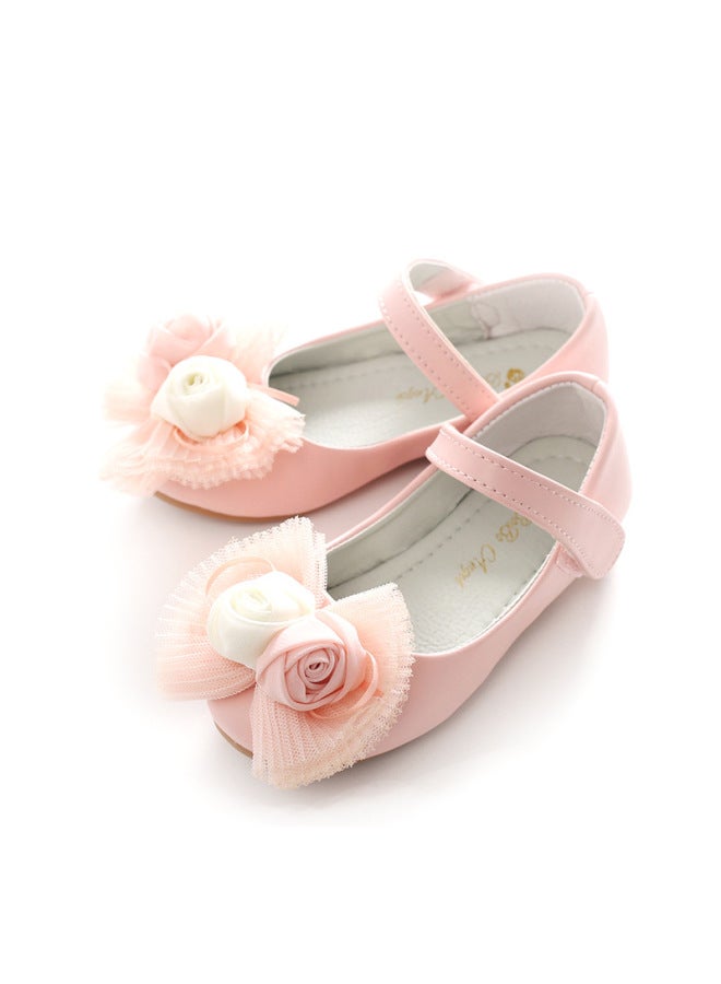 Children's Shoes  Spring New Lace Flower Princess Shoes Little Girls Casual Leather Shoes Student Shallow Mouth Single Shoes